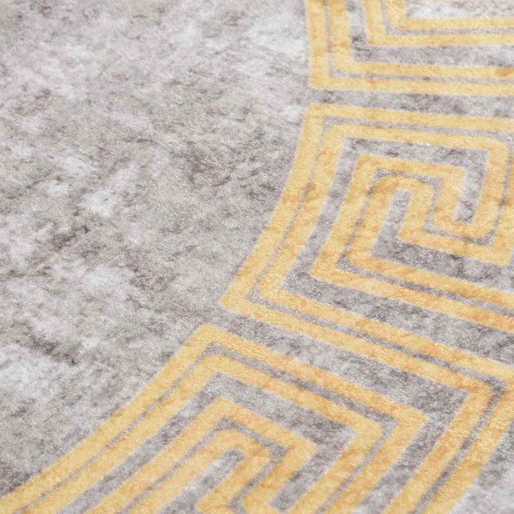 Vloerkleed wasbaar ø120 cm grijs