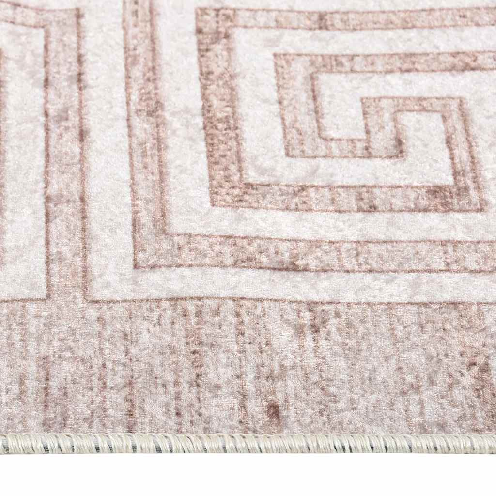 Vloerkleed wasbaar 120x180 cm beige