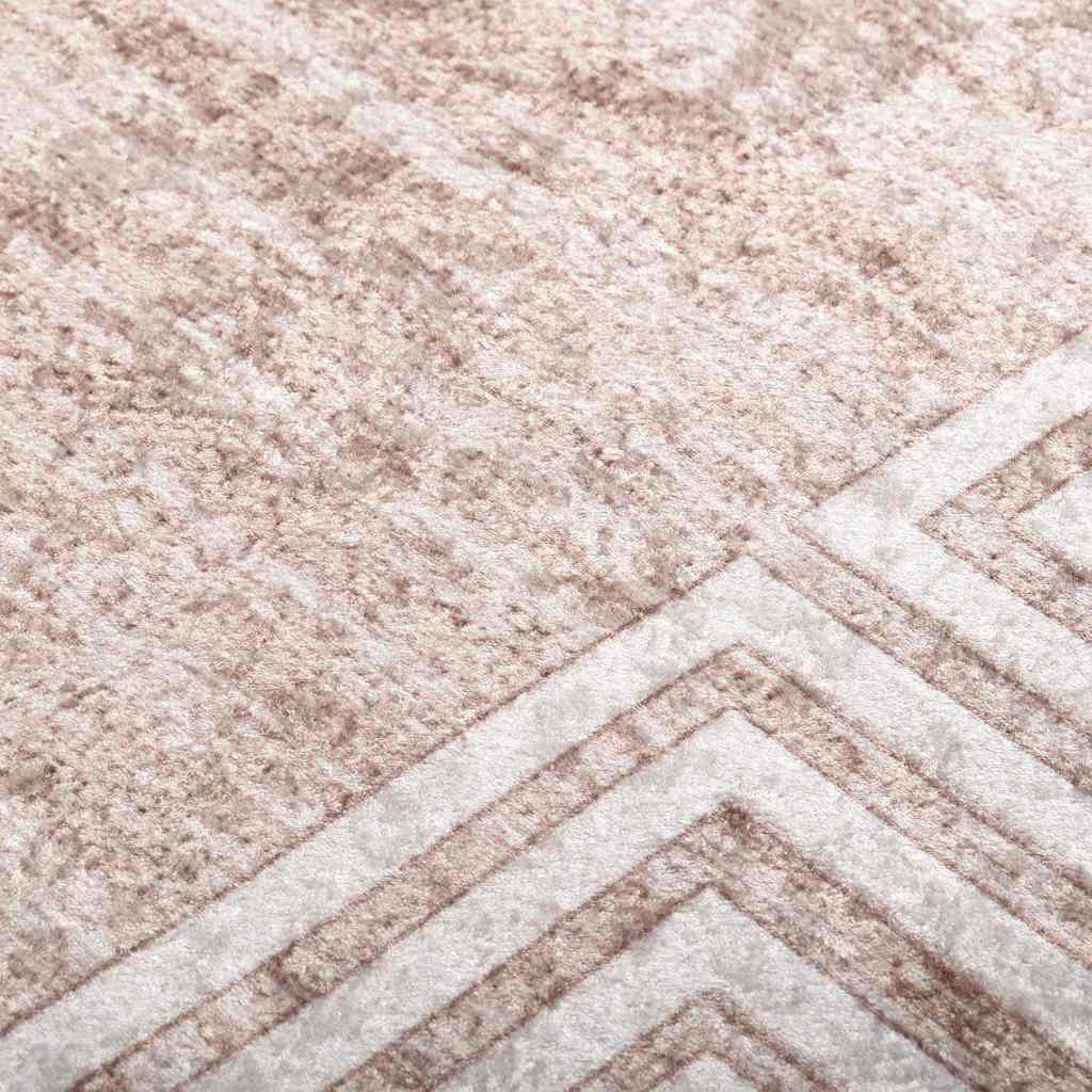 Vloerkleed wasbaar 190x300 cm beige