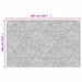 Vloerkleed wasbaar 190x300 cm beige