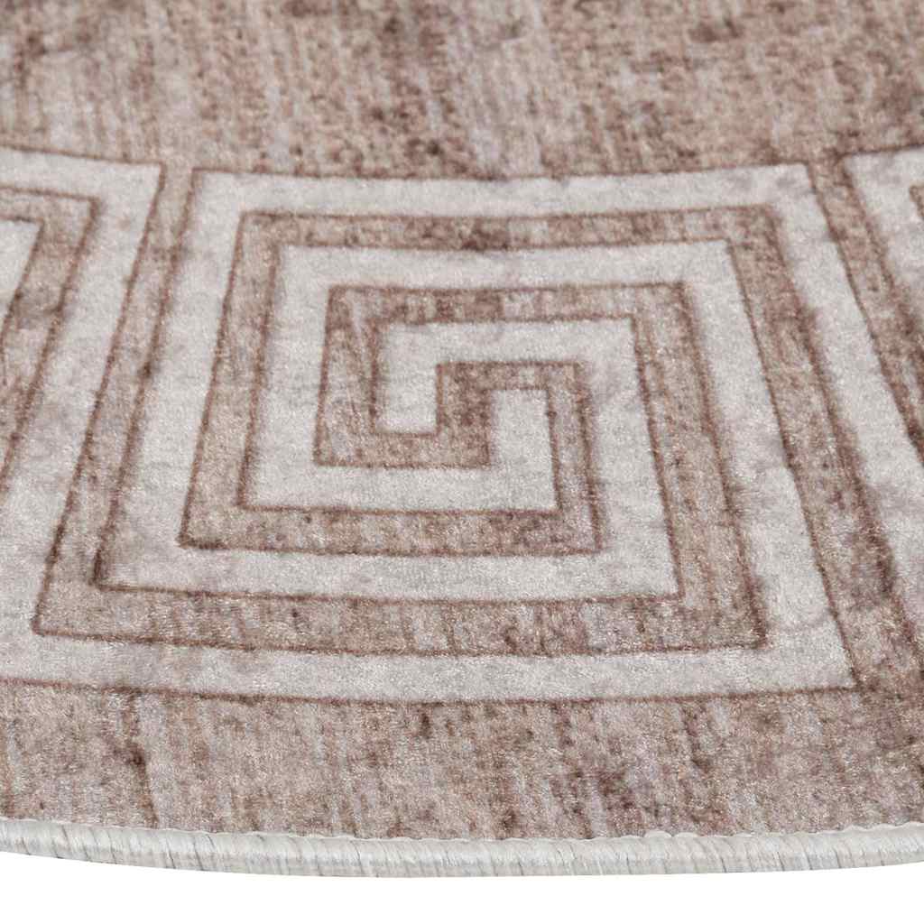 Vloerkleed wasbaar 120 cm beige