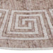 Vloerkleed wasbaar 120 cm beige
