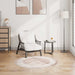 Vloerkleed wasbaar 120 cm beige