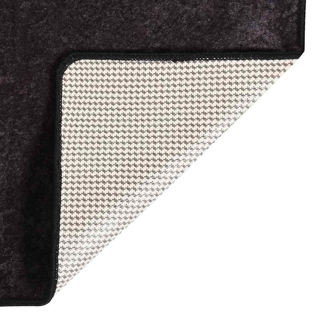 Vloerkleed wasbaar 80x150 cm antracietkleurig