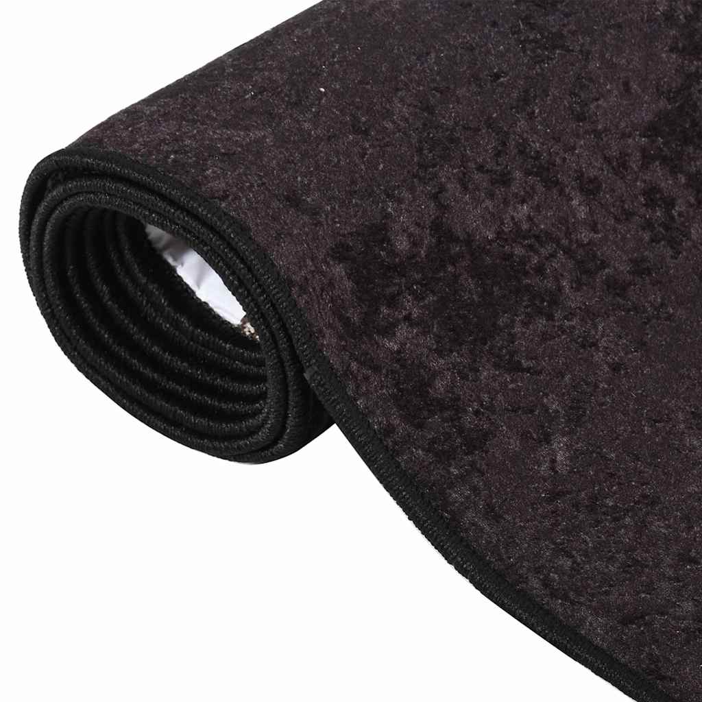 Vloerkleed wasbaar 120x180 cm antracietkleurig