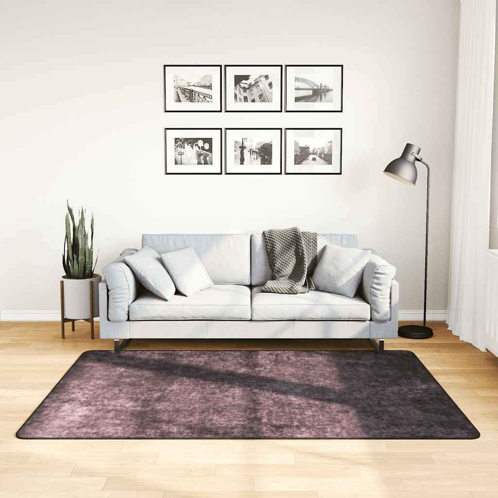 Vloerkleed wasbaar 120x180 cm antracietkleurig