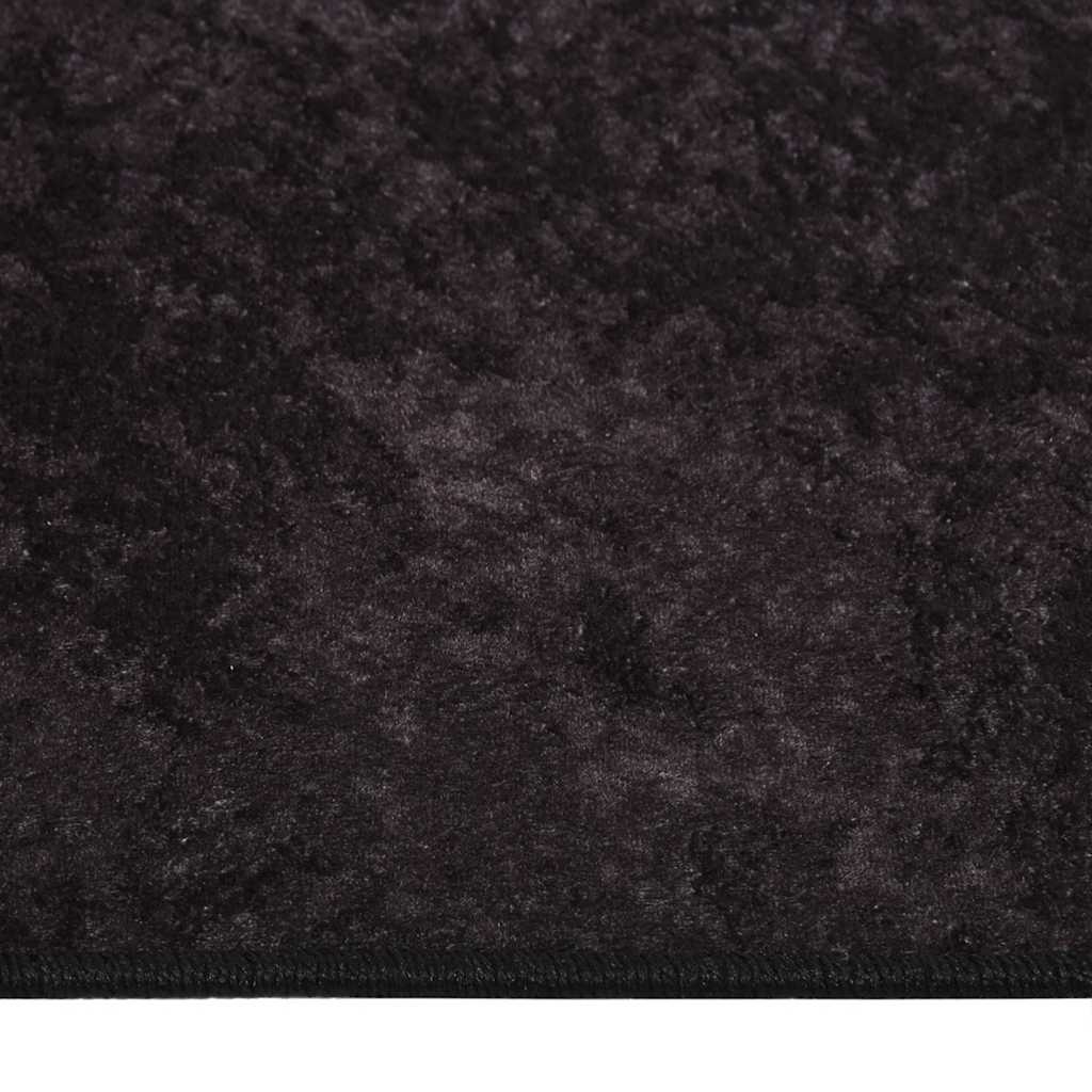 Vloerkleed wasbaar 160x230 cm antracietkleurig
