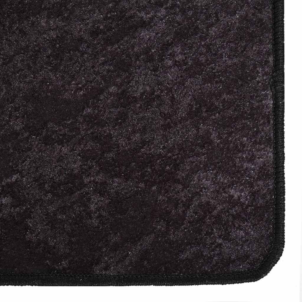 Vloerkleed wasbaar 160x230 cm antracietkleurig
