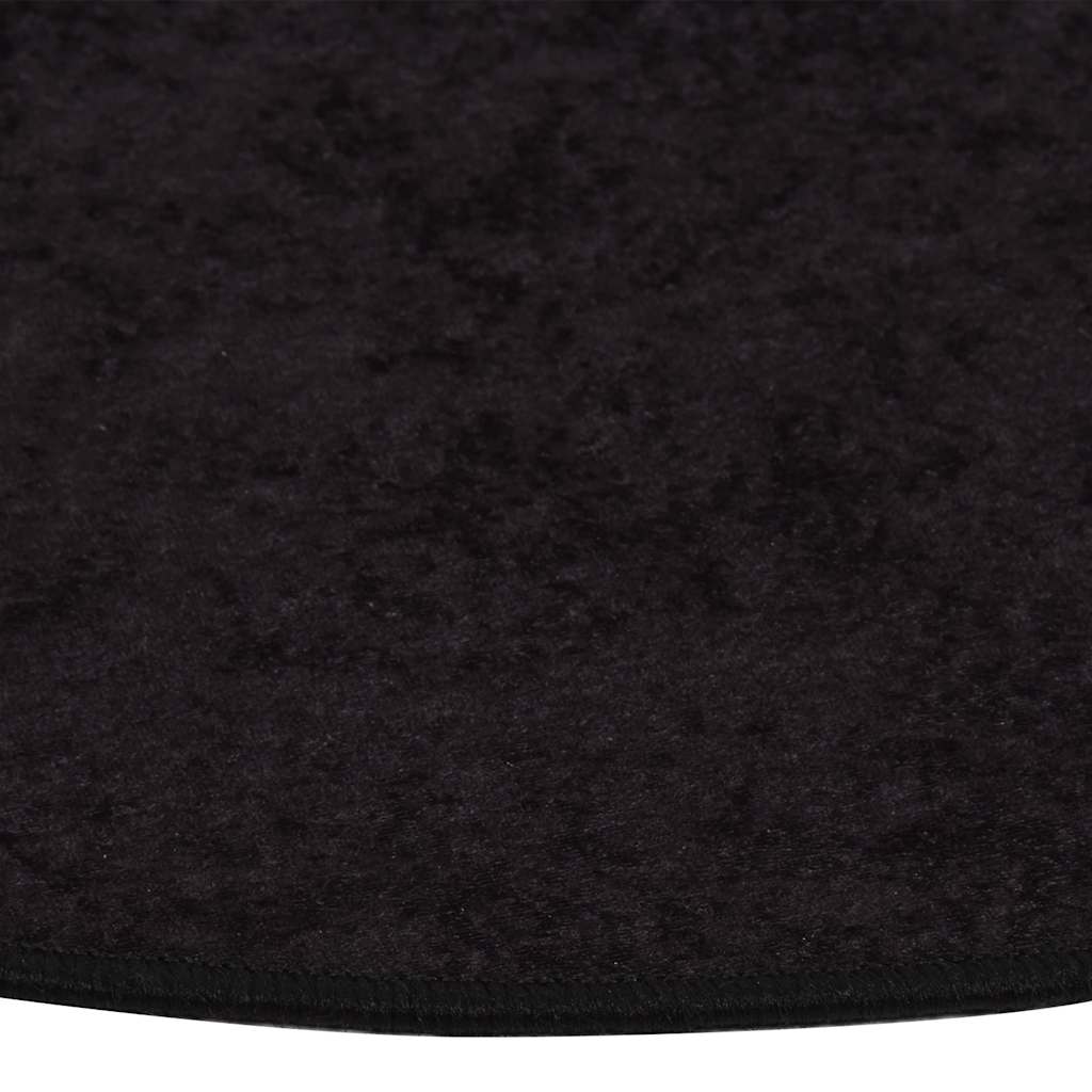 Vloerkleed wasbaar ø120 cm antracietkleurig