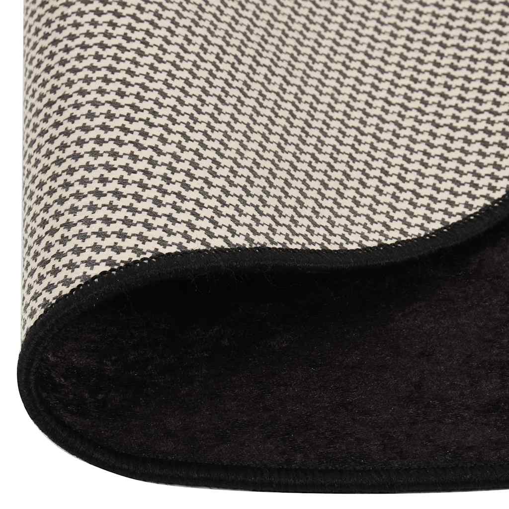 Vloerkleed wasbaar ø120 cm antracietkleurig