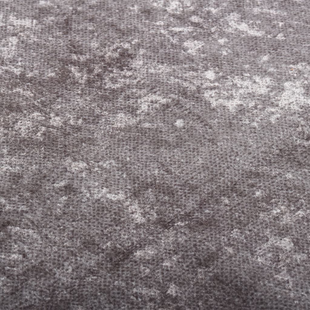 Vloerkleed wasbaar 80x150 cm grijs