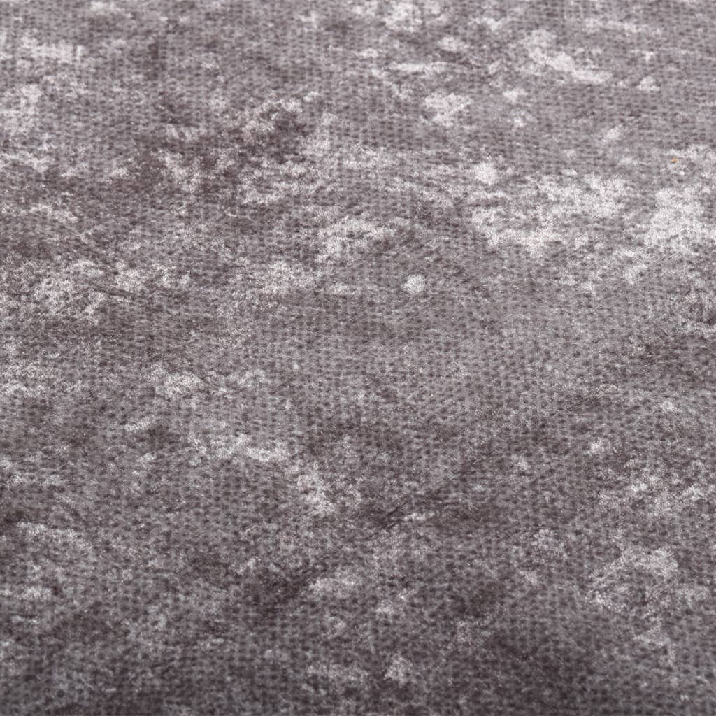 Vloerkleed wasbaar 160x230 cm grijs
