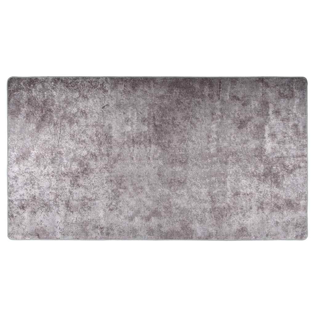 Vloerkleed wasbaar 190x300 cm grijs