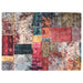 Vloerkleed wasbaar patchwork 120x180 cm meerkleurig