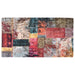 Vloerkleed wasbaar patchwork 190x300 cm meerkleurig