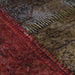 Vloerkleed wasbaar patchwork ø120 cm meerkleurig