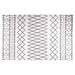 Vloerkleed wasbaar 80x150 cm zwart en wit
