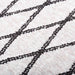 Vloerkleed wasbaar 80x150 cm zwart en wit