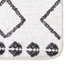Vloerkleed wasbaar 80x150 cm zwart en wit