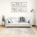 Vloerkleed wasbaar 80x150 cm zwart en wit