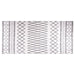Vloerkleed wasbaar 80x300 cm zwart en wit