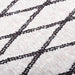 Vloerkleed wasbaar 80x300 cm zwart en wit