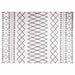 Vloerkleed wasbaar 120x180 cm zwart en wit