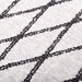 Vloerkleed wasbaar 120x180 cm zwart en wit