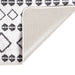 Vloerkleed wasbaar 160x230 cm zwart en wit