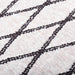 Vloerkleed wasbaar 160x230 cm zwart en wit