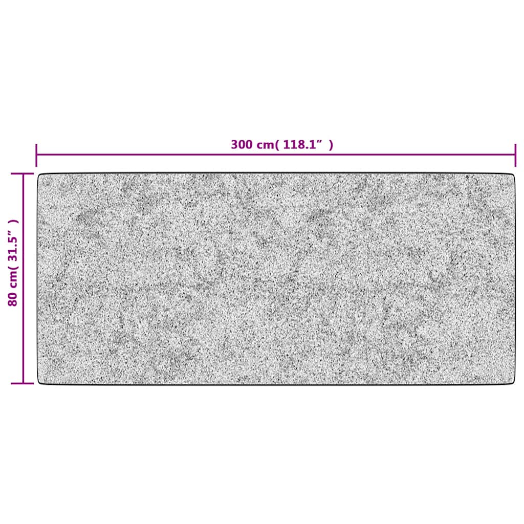 Vloerkleed wasbaar 80x300 cm meerkleurig