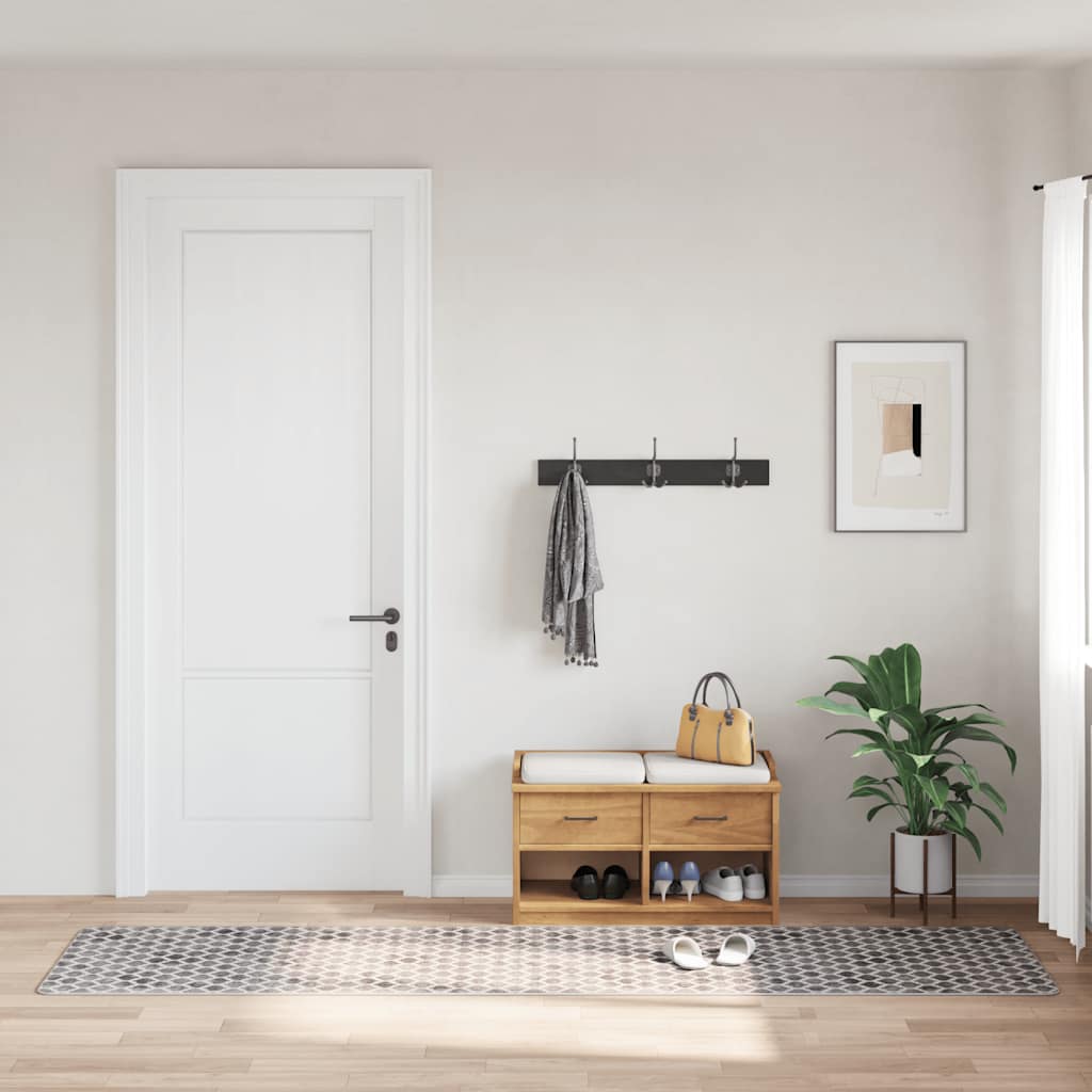 Vloerkleed wasbaar 80x300 cm meerkleurig