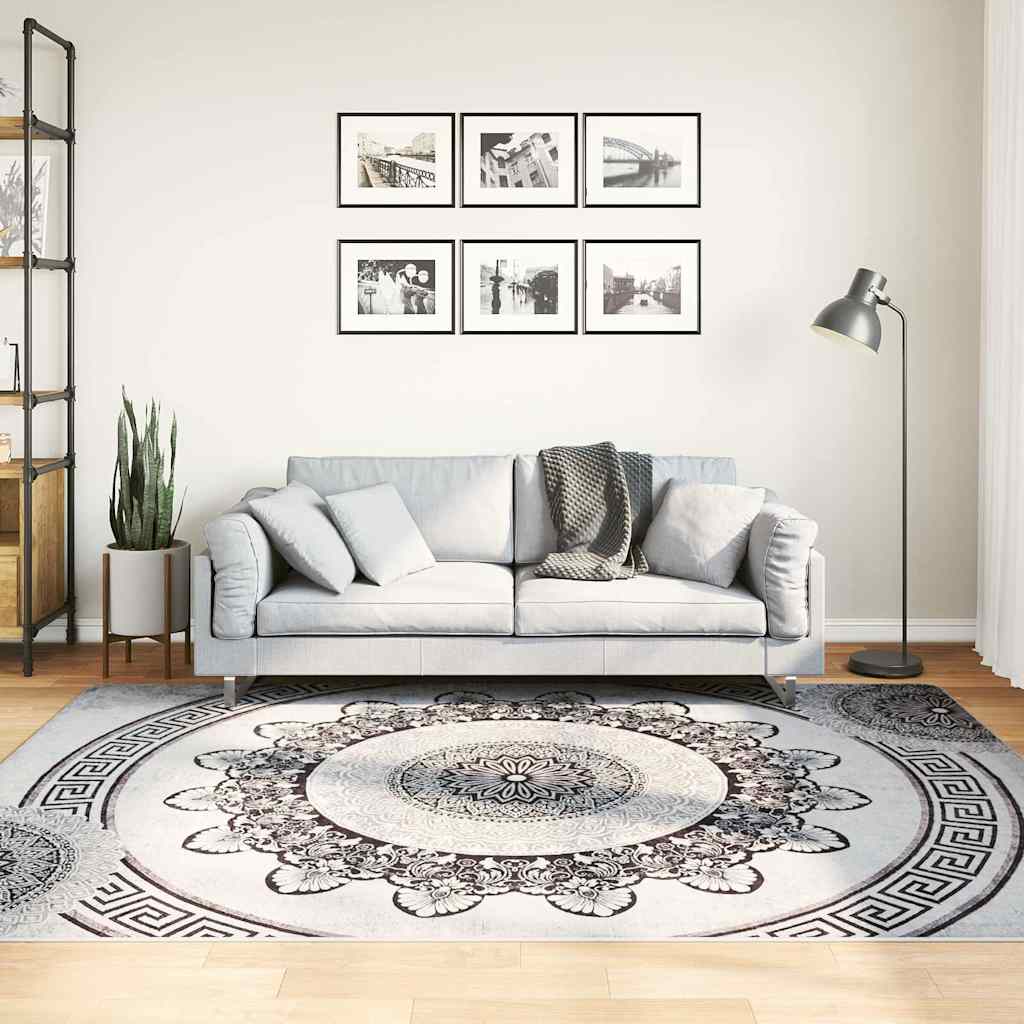Vloerkleed wasbaar 160x230 cm meerkleurig