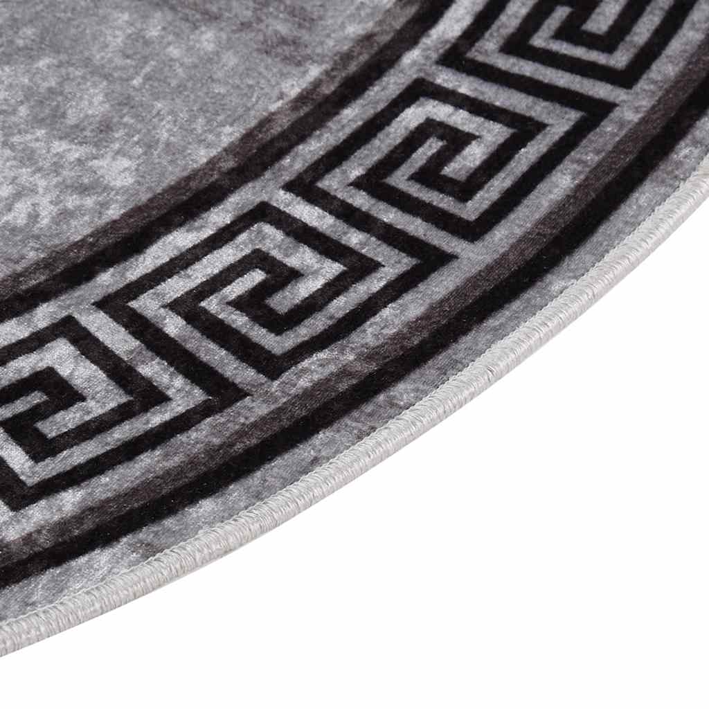 Vloerkleed wasbaar anti-slip ø120 cm meerkleurig