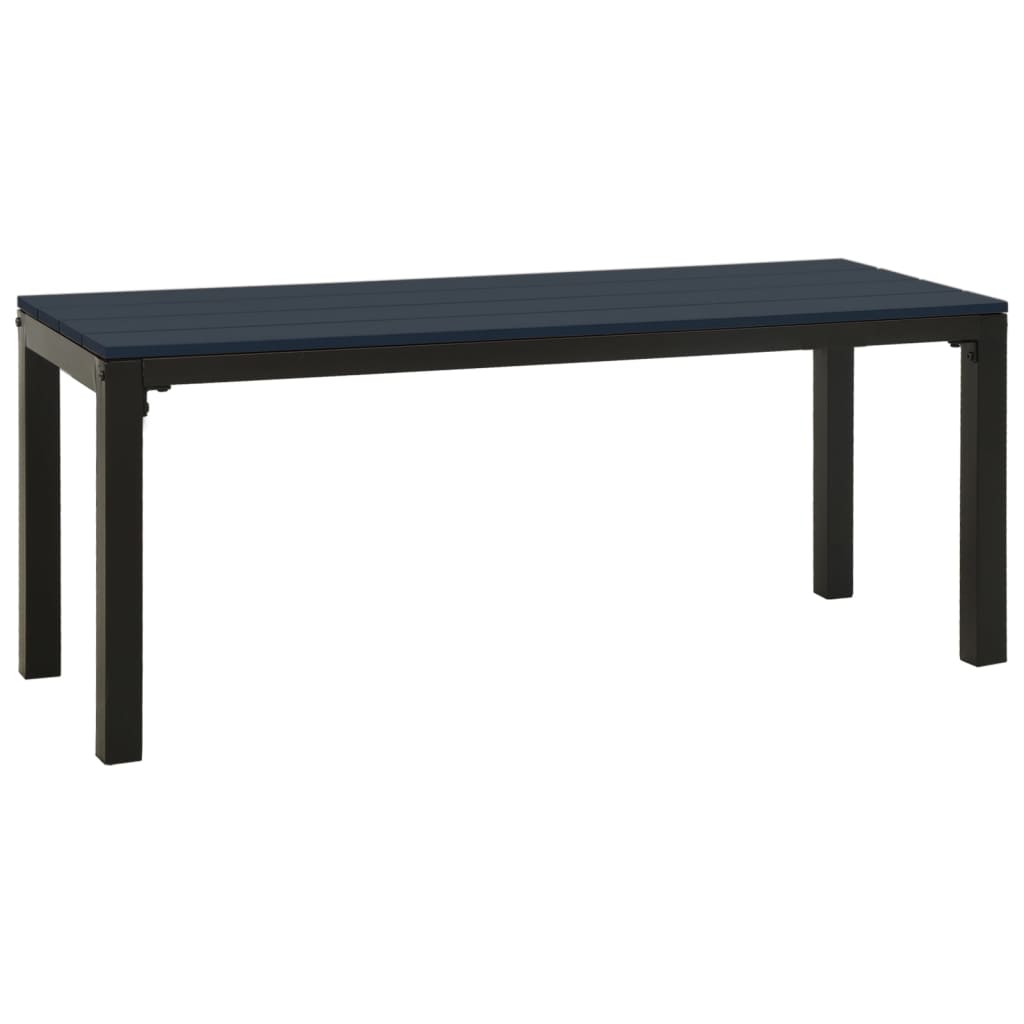 Tuinbank 110 cm staal en HKC zwart