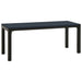 Tuinbank 110 cm staal en HKC zwart