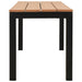 Tuinbank 110 cm staal en HKC bruin en zwart