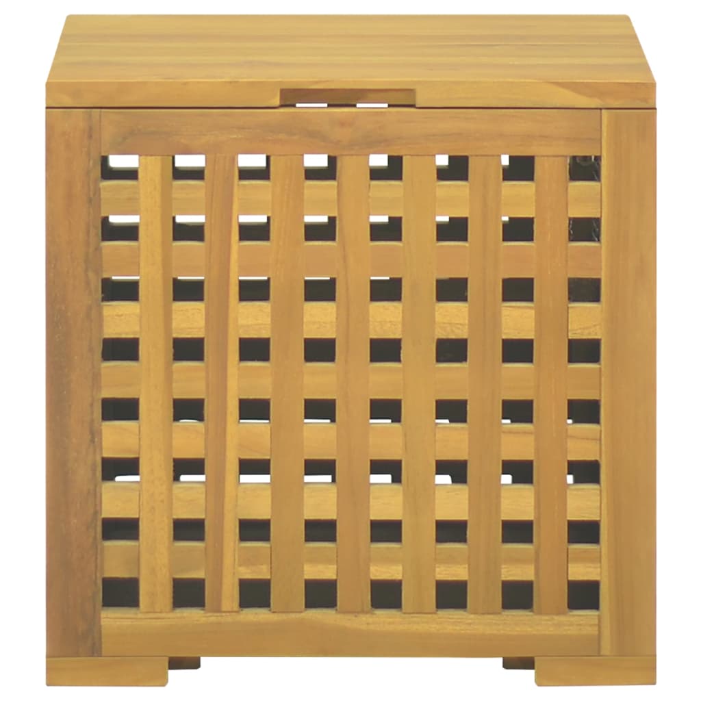 Touwkist 40x40x40 cm massief teakhout