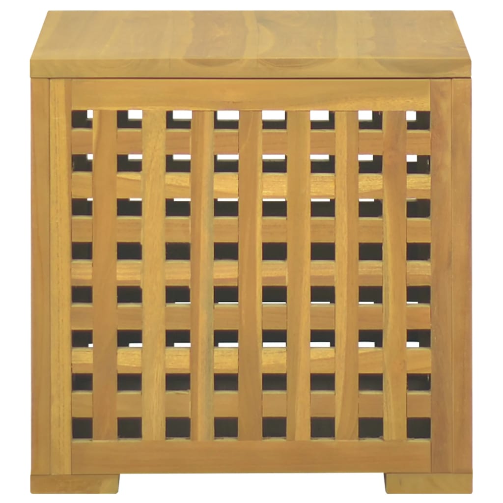 Touwkist 40x40x40 cm massief teakhout