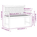 Tuinbank 110 Cm Massief Acaciahout 110 x 55.5 x 90 cm