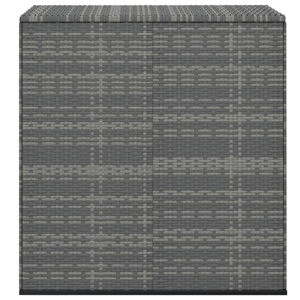 Tuinbox 100x49x103,5 cm polyetheen rattan grijs