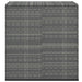 Tuinbox 100x49x103,5 cm polyetheen rattan grijs