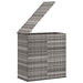 Tuinbox 100x49x103,5 cm polyetheen rattan grijs