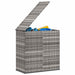 Tuinbox 100x49x103,5 cm polyetheen rattan grijs