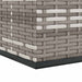 Tuinbox 100x49x103,5 cm polyetheen rattan grijs