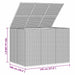 Tuinbox 145x100x103 cm polyetheen rattan bruin