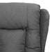 Fauteuil verstelbaar stof lichtgrijs
