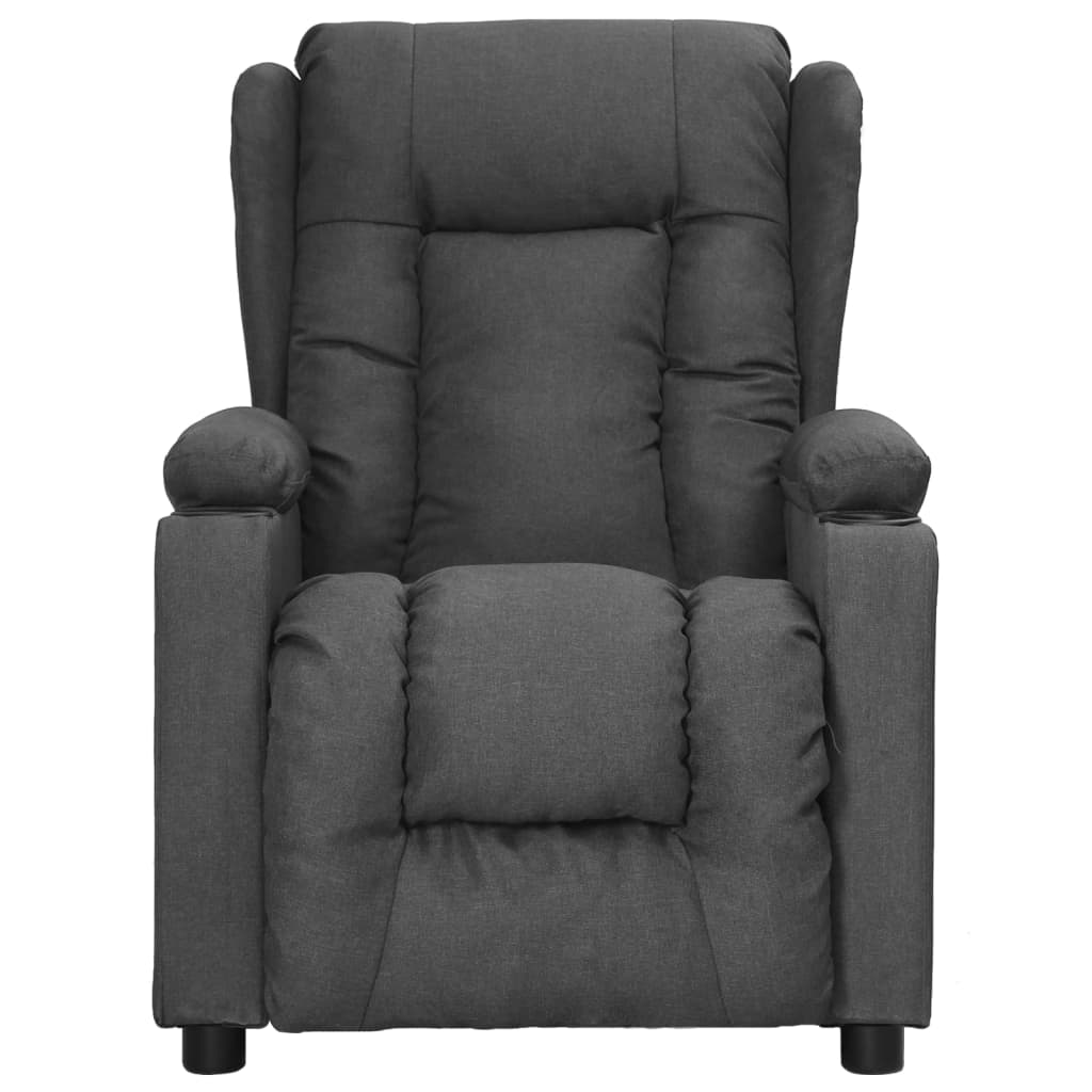 Fauteuil verstelbaar stof donkergrijs