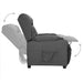Fauteuil verstelbaar stof donkergrijs