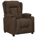 Fauteuil verstelbaar stof bruin